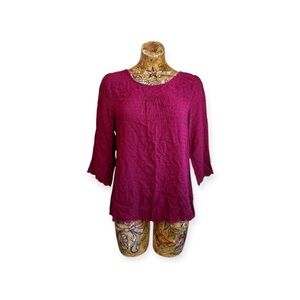 Maeve top blouse burgundy Size 10 medium